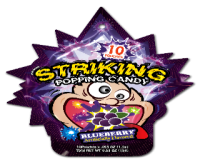 STRIKING Popping Candy-Blueberry Flavour